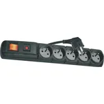 EMOS P53872 černá 5 zástrček 3 m