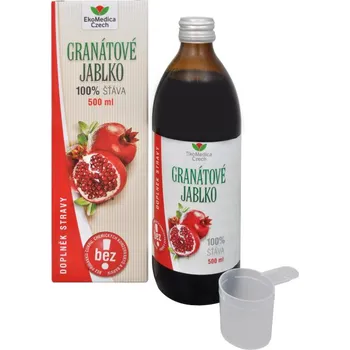 Přírodní produkt Ekomedica Czech Granátové jablko 100% šťáva 500 ml