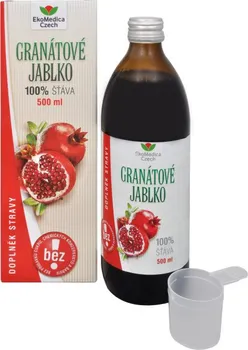 Přírodní produkt Ekomedica Czech Granátové jablko 100% šťáva 500 ml