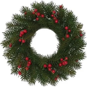 Věnec Věnec červené kuličky 530-0043