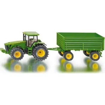 autíčko Siku Farmer traktor John Deere s vlekem 1:50