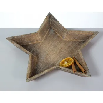Vánoční ozdoba Hvězda dřevěná 56723