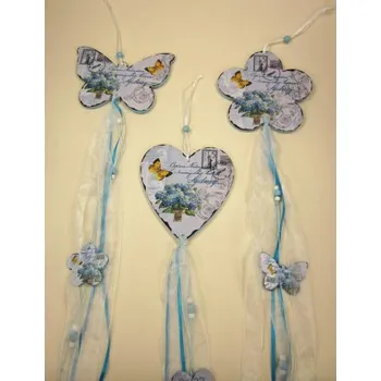 Dřevěná dekorace, Styl kytička 7337-85