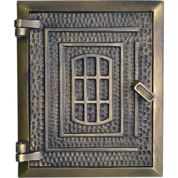 Revizní dvířka Dvířka komínová - OKNO - nr.60 - mosaz