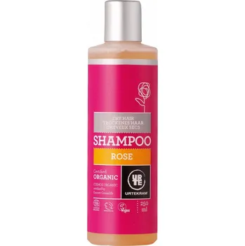 Šampon Urtekram Bio šampon růžový na suché vlasy 250 ml
