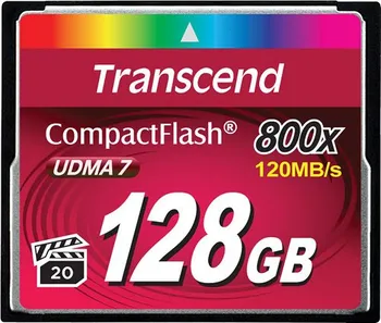 Paměťová karta Transcend CompactFlash 128 GB 800x (TS128GCF800)