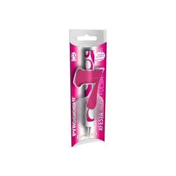 Dortová svíčka Dortová fontána č. 7 růžová