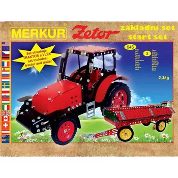 Stavebnice Merkur Merkur Zetor základní set traktor + vlek