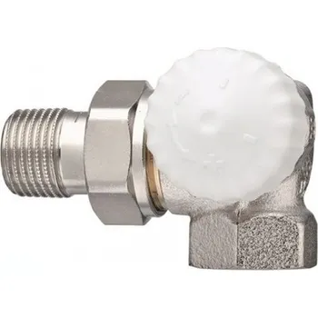 Hlavice pro radiátor Heimeier V-exakt II úhlový přípoj vpravo 1/2"bronz ponikl.(HM)