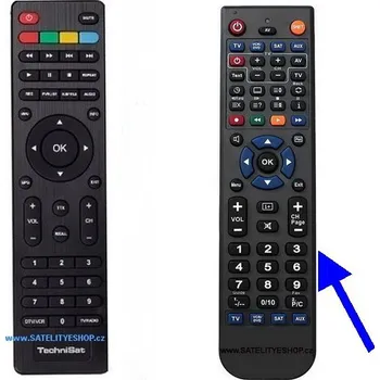 Dálkový ovladač Náhradní dálkový ovladač TechniSat CE 4HD DVB-T