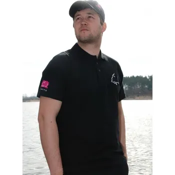 Rybářské oblečení LK Baits Summer Polokošile černá