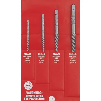 Vrták CROMWELL Vytahovač šroubů KEN0751140K sada 4 ks