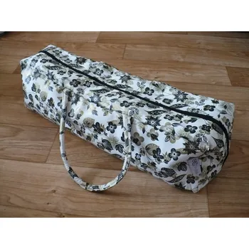 Sportovní taška Yoga bag bla/gold květina