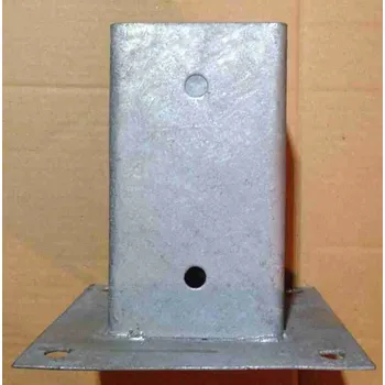 Tesařské kování Patka sloupku čtvercová 80x80mm ( s deskou )
