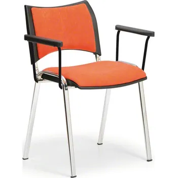 B2B Partner Smart konferenční židle chromované nohy s područkami