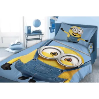 Povlečení Faro Mimoni Bob 140/200, 70/90 modré 