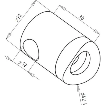 Kotva nerez prutů - LEVÁ