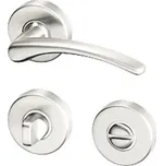 Rozetové dveřní kování na WC Viola R, matný nikl