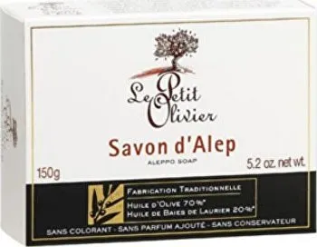 Mýdlo Le Petit Olivier Aleppo Lisované mýdlo s olivovým a vavřínovým olejem 150 g
