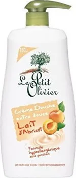 Sprchový gel Le Petit Olivier Jemný sprchový krém Meruňkové mléko 750 ml