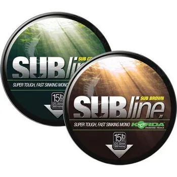 Korda vlasec SUBline 10lb Green 0,30mm (zelená) 1000m