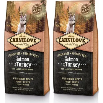 Carnilove Dog Puppy Large Breed Salmon/Turkey, 2x 12 kg