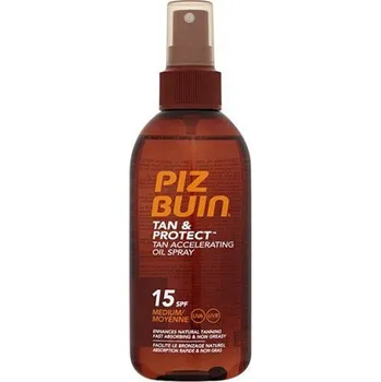 Přípravek na opalování Piz Buin Tan Accelerating Oil Spray SPF15 ochranný olej 150 ml