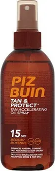 Přípravek na opalování Piz Buin Tan Accelerating Oil Spray SPF15 ochranný olej 150 ml