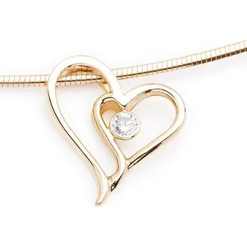 Přívěsek Dámský zlatý přívěsek zlaté srdíčko cca 585/1,30gr 246040653 (246040653 - POŠTOVNÉ ZDARMA)