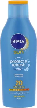 Přípravek na opalování Nivea Sun Protect & Refresh Sun Lotion SPF 20 200 ml