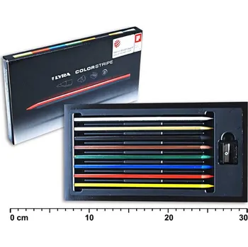 Pastelka Recenze Lyra Pastelky Colorstripe 8 barev + ořezávátko v kart. krabičce