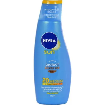 Přípravek na opalování Nivea Sun Protect & Bronze Sun Lotion SPF 20 200 ml