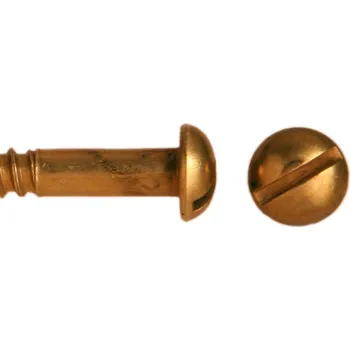 Vrut Vrut do dřeva mosazný, půlkulatá hlava, DIN 96 - 5x60