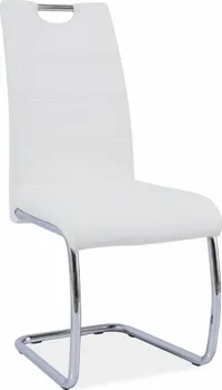 Jídelní židle Tempo Kondela Abira ekokůže bílá/chrom
