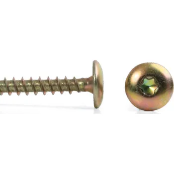 Vrut Vrut do dřeva ZnŽl, široká hlava torx - 6x80
