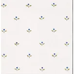 Modernista Decorado Mimosa PB Azul C/C…