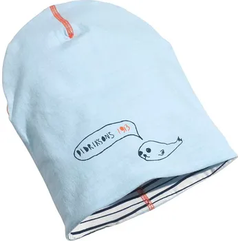 Pokrývka hlavy Dětská oboustranná čepice DIDRIKSONS MUSSLAN - světle modrá velikost: 0/2