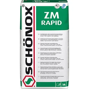 Samonivelační stěrka Cementová rychletuhnoucí stěrka s krystalickou vazbou vody Schonox ZM Rapid 25kg