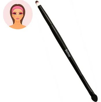 Kosmetický štětec Recenze Sefiros Black & White Duo štětec a aplikátor na oční stíny s rukojetí 