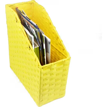 Úložný box Vingo Pořadač na časopisy žlutý