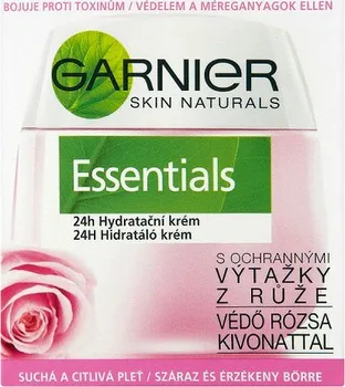 Pleťový krém Garnier Essentials 24h hydratační krém s ochrannými výtažky z růže 50 ml