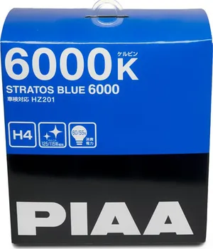 Autožárovka PIAA Stratos Blue H4 12V 60/55W 6000K