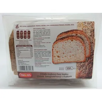 Pečivo Chléb bez lepku s mákem 350g PROVITA