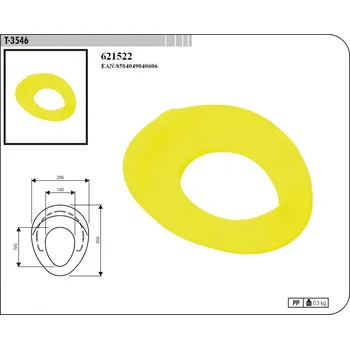 SLOVARM T-3546 dětská vložka na záchodové sedátko-žlutá 621522