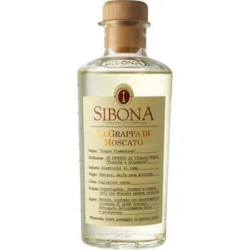 Pálenka Grappa Sibona Moscato 42% 0,5 l