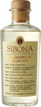 Pálenka Grappa Sibona Moscato 42% 0,5 l