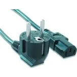 OEM kabel síťový napájecí 230V 1,8m, černý, propojovací, napájecí 230V, 1,8m, EURO (M), ->PC 230V 3pin (F)