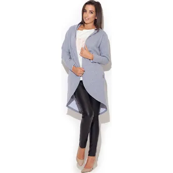 Dámský kabát Dámský kabátek Katrus K215 šedý M