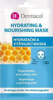 Pleťová maska Dermaco (Regenerates Softens Skin) hydratační a vyživující maska pro všechny typy pleti 3D 1 ks