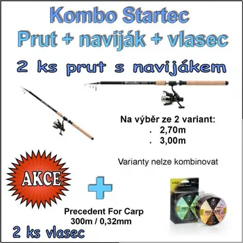Saenger - Saenger Kombo Startec Prut + naviják + vlasec 1 + 1 Varianta 2,70m